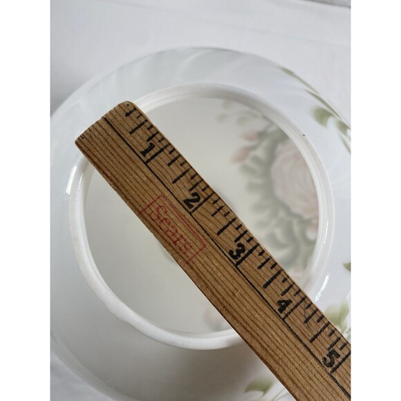 Antique Gone With The Wind Globe Lamp Shade Hand Painted Pink Floral Roses READ - Picture 13 of 14